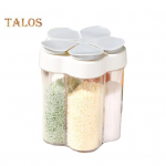 Maitseainepurk l&auml;bipaistev tolmukindel toidukvaliteediga praktiline sool, pipar suhkur maitseainepudel V&uuml;rtsipurk Toiduvalmistamise vidinad sinine