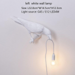 Led laualamp Lucky Bird elutuba Magamistoa voodi &auml;&auml;res Raveni lamp kodukaunistused wall left-EU