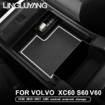 auto stiil ABS keskse k&auml;etoe hoiukasti kaubaaluste konteiner volvo xc60 s60 v60 autotarvikutele 2010-2017 must