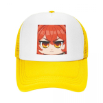 Isikup&auml;rastatud Diluc Genshin Impact pesapallim&uuml;ts Unisex jaoks WoUnisex reguleeritav anime-m&auml;ng Trucker Hat &otilde;ues Snapback m&uuml;tsid suvem&uuml;tsid Trucker Hat