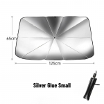 Auto p&auml;ikesevari vihmavari tuuleklaas ees p&auml;ikesevari p&auml;ikesevari Kokkupandav suvine UV kaitse auto istme soojusisolatsioon auto Silver Glue S