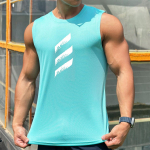 Quick Dry Kulturismi Tankid Meeste Suvine Varrukateta S&auml;rk Meeste J&otilde;usaali Fitness Singlet Stringer Treeningriietus M