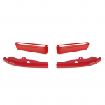 Auto mootori kapoti &otilde;hu sisselaskeava eesmine p&otilde;rkeraua kaitseh&uuml;lsi dekoratiivkate Dodge Challenger 2015 Up v&auml;liste autotarvikute jaoks punane