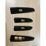 For toyota hilux vigo 2005-2015 Pickup Power window switch Window lifter trim Carbon fiber pattern Interior Door sticker for Left hand drive