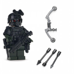 S&otilde;jaline MOC Eri&uuml;ksuste Politsei Relva Tarvikud Komposiitvibu S&otilde;dur SWAT Minifiguurid Klotsid Tellised Mudel Ehitusm&auml;nguasjad 4.5cm