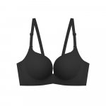 &Uuml;hes t&uuml;kis Push Up hingav peopesa toetav rinnahoidja ilma terasr&otilde;ngasteta 32/70AB must