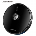 Liectroux X6 Lidar robottolmuimeja, lasernavigeerimine ja kaardistamine, katkestuspunktide puhastamise j&auml;tkamine, 6500 Pa imemine, m&auml;rg mop, desinfitseerimine must