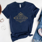 Vampire Diaries T-s&auml;rk Mikaelson Always and Forever S&auml;rk Original Vampires Mystic Falls Tee Salvatore Brothers S&auml;rgid F&auml;nnid Top L