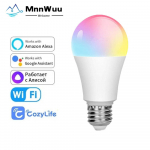 15 W WiFi nutipirn CozyLife APP E27 LED nutilamp t&ouml;&ouml;tab koos Alexa Google Home Yandex Alice 85-265V RGBCW h&auml;mardatava taimeriga 1 Pcs CozyLife Bulb