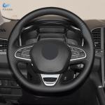 Auto roolikatte jaoks Renault Megane 4 MK IV Kadjar Koleos Talisman Scenic 2016 2017 Must Perforeeritud Mikrokiud black