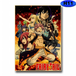Anime haldjasaba plakatid Seinakleebised j&otilde;upaberist retro k&otilde;rglahutusega plakat Kodukaunistus Elutuba Magamistoa Baari kaunistamine 42x30cm