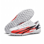 Laste jalgpallijalatsid Katkised k&uuml;&uuml;ned Meeste Teismelised Professionaalsed kunstmurust valmistatud treeningjalatsid Laste jalgpallisaapad 32 valge