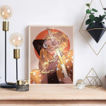 5D DIY Teemantmaaling Multifilmi tegelaste ristpistes komplekt Mosaiik Teemanttikandid Roos T&auml;is&uuml;mmargune/ruudukujuline puur Kodukaunistus Round 30x40cm