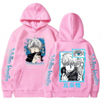 Uus anime Jujutsu Kaisen Satoru Gojo kapuuts Suurem&otilde;&otilde;duline s&uuml;gisene talvefliisist pusa meeste naiste pikkade varrukatega pullover S