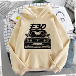 Uued S&uuml;gis-Talv E30 Auto Kapuutsid Mood Unisex Stiilsed Autode Disain Kapuutsiga Dressipluusid Kapuutsiga Unisex Roheline Hip Hop Harajuku Kapuuts 2XL