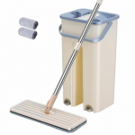 Lazy Flat Mop K&auml;sipesu Puhastus Squeeze P&otilde;randamopp Vannituba koos &auml;mbripuhastusvahendiga Magic Dry Wet Home K&ouml;&ouml;giluudad T&ouml;&ouml;riistad valge