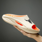 Suvised sussid Meestel, kes kannavad paksu talla, et jamale astuda, suurendavad rannaspordi sandaalid naiste sussid 36/37 valge