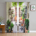 Euroopa sisehoovi t&uuml;lli l&auml;bipaistvad kardinad elutoa kaunistamiseks Magamistoa k&ouml;&ouml;gi aknakardin Voile organza kardinad W135 x H115cm x1&Rod Pocket