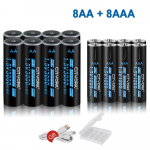 CITYORK 1,5 V USB liitium-ioon AA+AAA laetavad akud AAA 1200mWh AA 3000mWh liitiumaku 1,5v AA AAA USB-kaabliga 8aa+8aaa