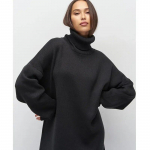 Talvine vabaaja kootud kampsun Naiste massiivsed lahtised pikad kampsunid naiste moetriibulised pikkade varrukatega naiste kontori-daami pullover kudumid 30182 S orion i v&auml;rv