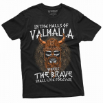Viikingid Patriootlik Viiking Valhalla S&auml;rk Viiking Inspireeriv T-s&auml;rk Unisex T-s&auml;rk XXXXL