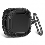 K&otilde;rvaklappide kaitse&uuml;mbris Kriimustusvastane T&auml;ielik kaitse Pehme TPU Bluetoothiga &uuml;hilduv k&otilde;rvaklappide kaitse&uuml;mbris Samsung Galaxy Buds Live/Pro/2/2Pro jaoks must