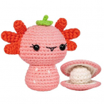 Algaja heegeldatud loomakomplekt Armas rebasepiima lehma dinosaurus konn looma kujuga kudumisnukk looma heegelduskomplekt G