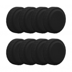 8 tk silikoonist pagasirataste vaiksed katted pehmed painduvad kulumiskindlad m&uuml;ra v&auml;hendavad kohvri rataste kaitsekatted must