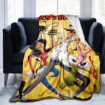 Bob's Burgers tekk Moods of Tina Print Palus tekk Kodukontor Diivan Reisimine Soe vabaaja &otilde;pilastekid Flanelltekk 75x90cm