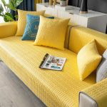 Lateksist j&auml;&auml;siidist diivanikate suvine lahe tunne, &uuml;hev&auml;rviline, libisemiskindel diivanipadi elutuba seljar&auml;tik Four Seasons universaalne 45x45 pillowcase1 kollane