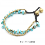 1tk naturaalsetest kristallidest purustatud kivist p&auml;rlitega k&auml;ev&otilde;rud naistele meestele ehted kingitused 18-18,5 cm 18cm