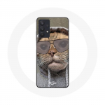 Naljaka fotokapuutsiga &uuml;mbris Samsung Galaxy A32 5G Cat jaoks Loomad