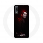 Musta taustaga &uuml;mbris Samsung Galaxy A02 Lucifer Series jaoks