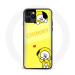 Coque pour Iphone 13 Pro BTS Bangtan BT21 Chimmy Jimin Fond Jaune