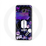 &Uuml;mbris Samsung Galaxy S6 Bangtan Sonyeondan BTS Logo Army Bomb Lightstick jaoks