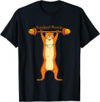 Funny Squirrel Power Workout Squirrel Unisex T-s&auml;rk S