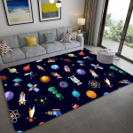 Multifilm Space Universe Planet vaip lastele Pehme flanellist lastele m&auml;ngumatt poistele t&uuml;drukute toa matt Magamistoa voodi vaip p&otilde;randavaip 60x90cm