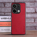 &Uuml;mbris Poco M6 Pro 4G coque jaoks Luksuslik tekstiil Nahast telefoni&uuml;mbris xiaomi poco m6 pro &uuml;mbris capa Poco M6 Pro 4G punane