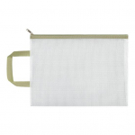 L&auml;bipaistev kaustahoidja lukuga k&auml;epidemega PVC veekindel suure mahutavusega dokumentide hoiukott kontoritarvetele rohuroheline v&auml;rv