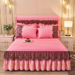 Luksuslik pitsist oranž talvine voodikate Paks koduvoodi Seeliku stiilis voodilinad Tikand Puuvill Euroopa stiilis voodikatted 150x200cm 1pcs