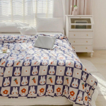Jaapani &otilde;huke tekk suvine jahutav tekk kodutekstiil kuninganna kahekordne tepitud tekk Pehme kerge &otilde;hukonditsioneeri tekk 150x200cm-1 quilt