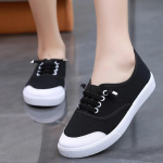 Cuculus Fashion Naiste valged l&otilde;uendist kingad Sisulised madalad vabaaja lamedad &uuml;li&otilde;pilasjalatsid N&ouml;&ouml;riga tugevast l&otilde;uendist naiste meditsiini&otilde;e kingad 35 must