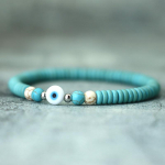 Bohemian Turkey Evil Eyes K&auml;ev&otilde;ru Unisex Vintage naturaalsest puidust k&auml;ev&otilde;ru Kookoshelmed Braslet Meditation Vabaaja Aksessuaarid