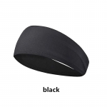 Spordipeapaelad meestele Naistele Pehme veniv peapael, libisemisvastane treening Fitness jooga j&otilde;usaal Unisex higipael Jooksev pea&uuml;mbris Bandana Juukseaksessuaarid must