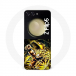 Coque Samsung Galaxy Z Flip5 Son Goku Super Saiyan SSJ3 Attaque point Dragon