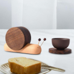 5 Pieces Coaster Cup Mat Bar Decoration Snails Shaped in 1 Heat Resistant Practical Home Decor Color B