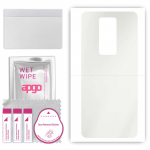 apgo MATTE Protective Skin Sticker for the back compatible with Tecno Phantom X, Wrap Film, Hydrogel Film, Flexible, Soft TPU with positioning layer e