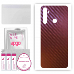 apgo skin sticker film foil vinyl for the BACK compatible with Realme 6i, scratch-resistant, easy to install - Carbon Chameleon CAKA5