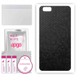 apgo Protective Skin Sticker for the back compatible with Asus Zenfone 4 Max ZC520KL, Wrap Film, Foil, Vinyl - Pattern Black Honeycomb