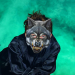 Wolf Head Cosplay mask, kerge fantaasia hirmutav loomamask peoks, Halloweeniks, festivaliks